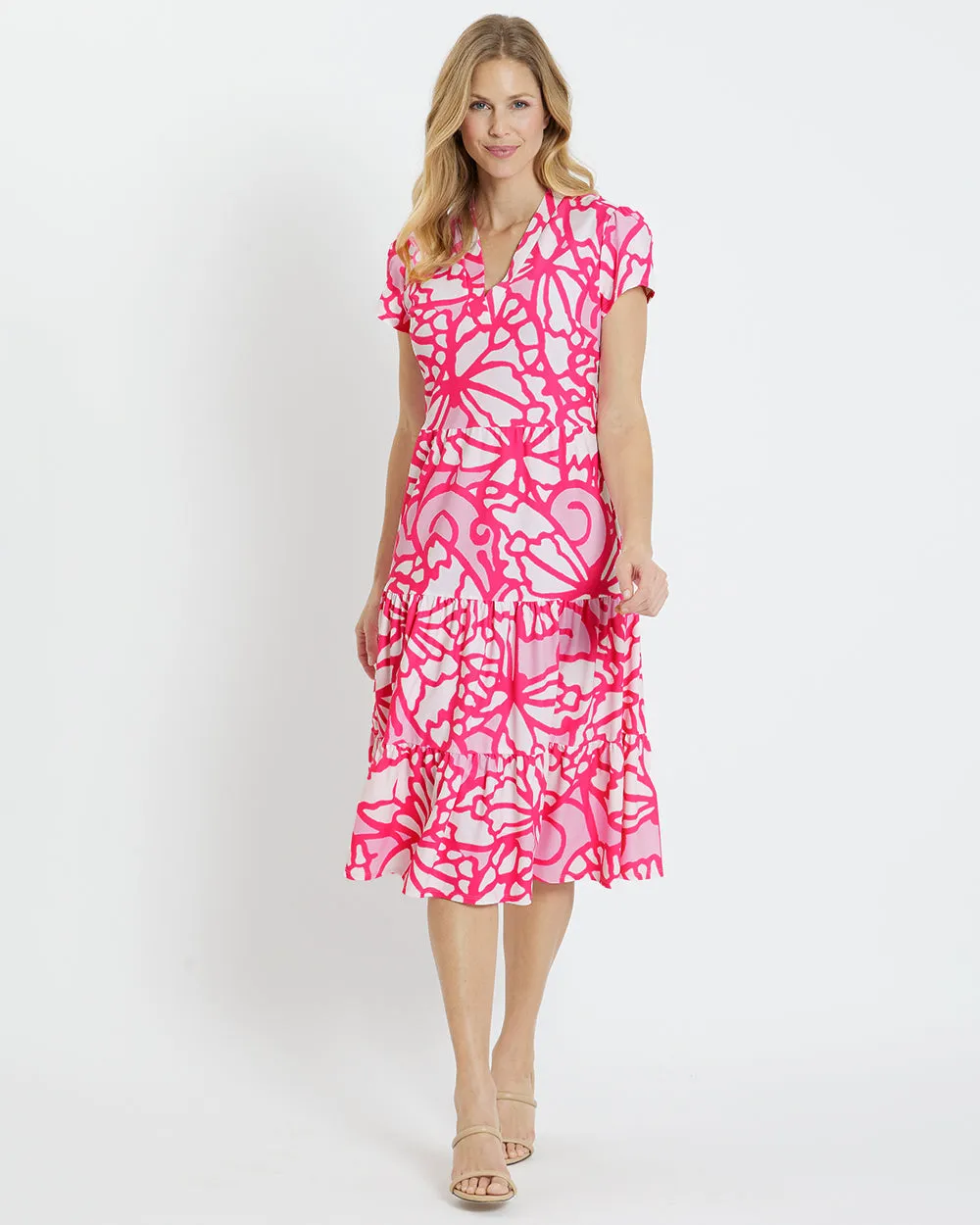 Jude Connally Libby Dress - Grand Wings - Light Pink