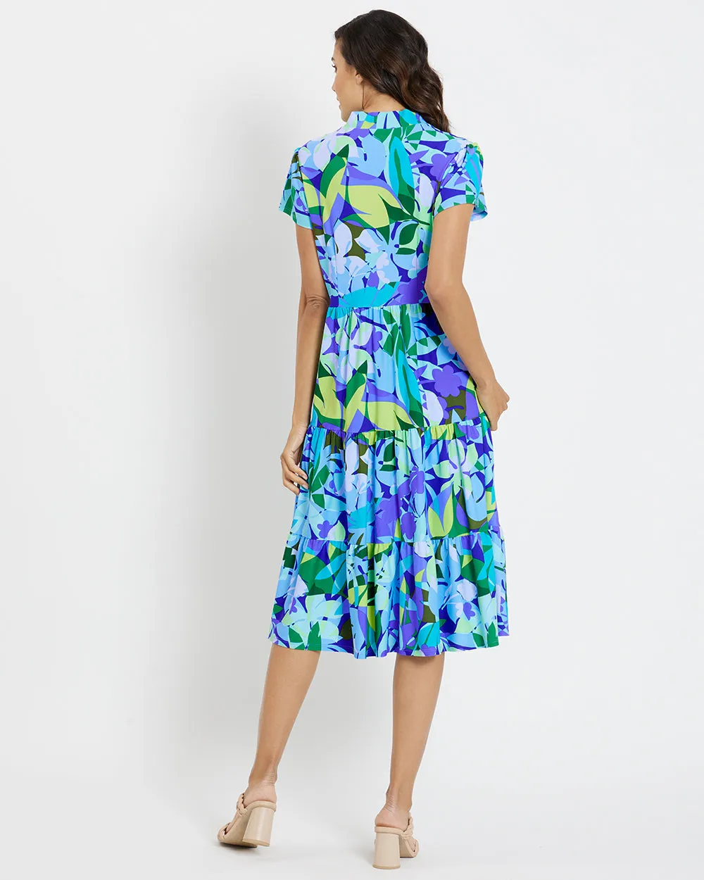 Jude Connally Libby Dress - Kaleidoscope Floral Iris
