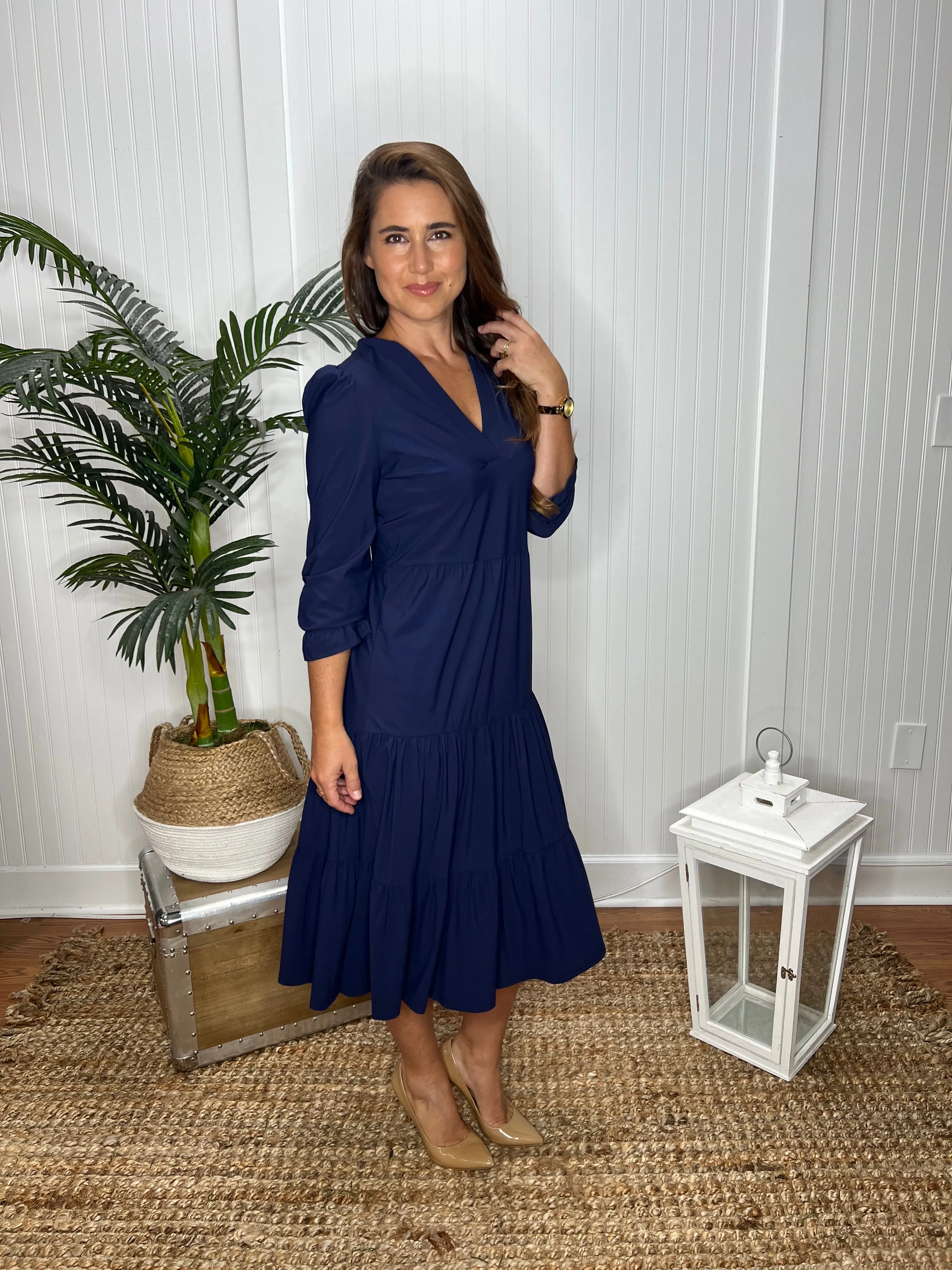 Jude Connally Maggie Dress - Navy