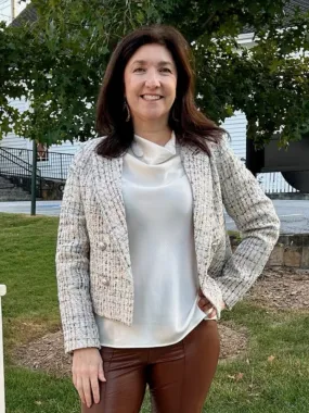 Katy Tweed Textured Blazer