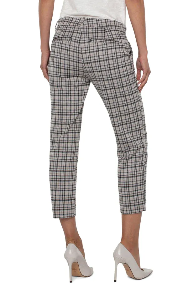 Kelsey Knit Crop Trouser | Cashew With Black Tart