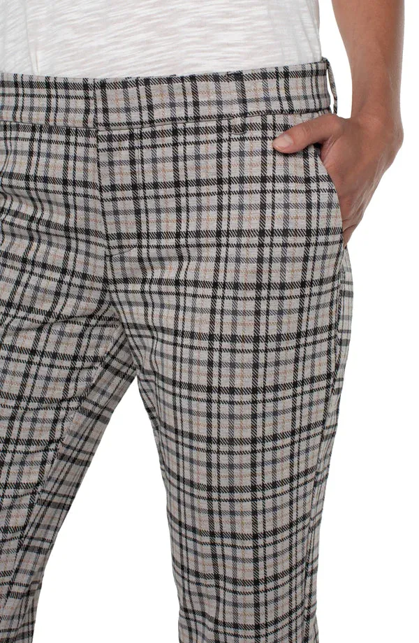 Kelsey Knit Crop Trouser | Cashew With Black Tart