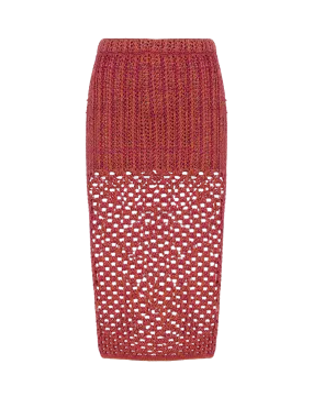 Knit Aria Midi Skirt - Berry Burst