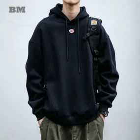 Korean Streetwear Hoodie High Quality Custom Knitted Sweatshirts for Men