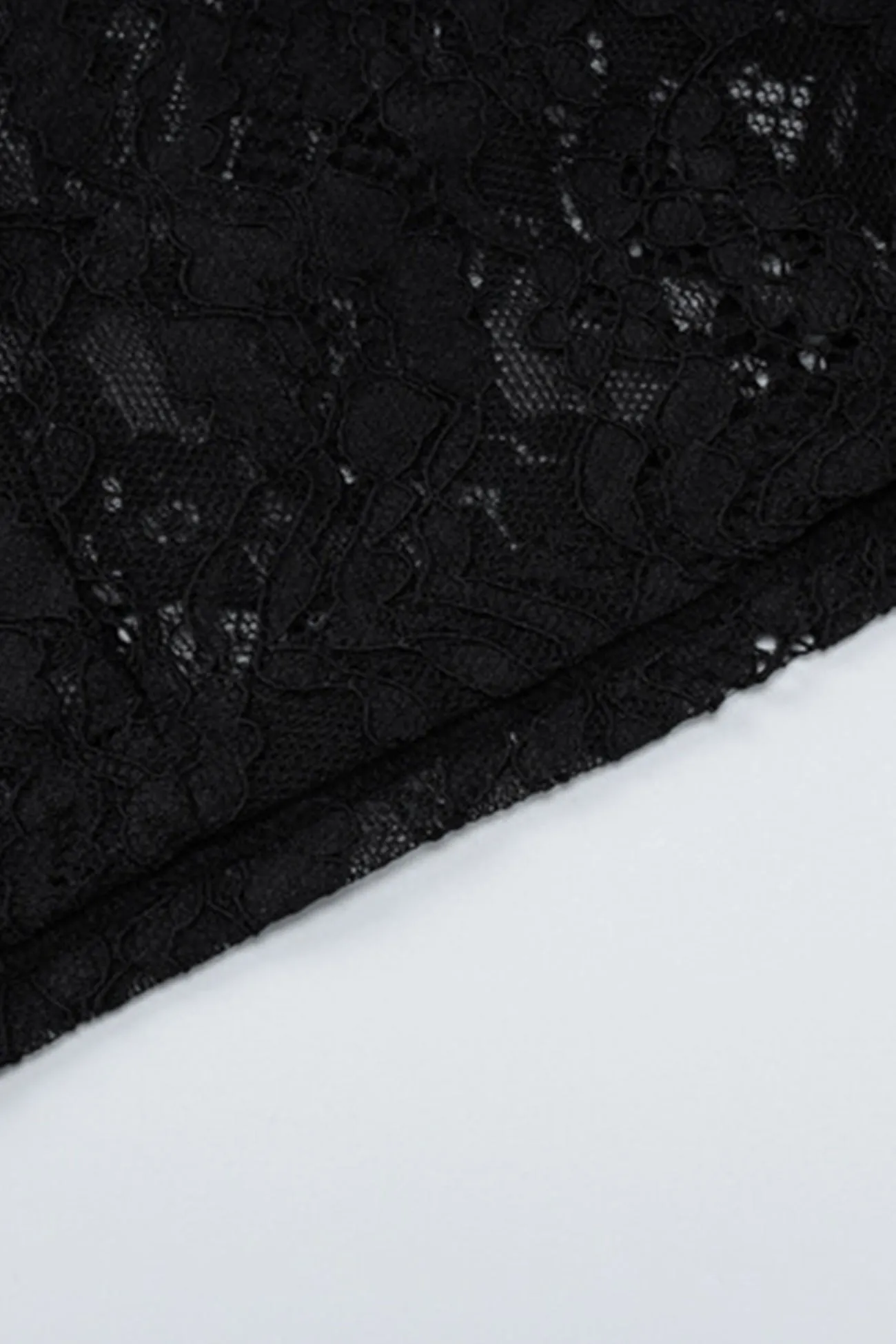 Lace Strapless Fishtail Dress