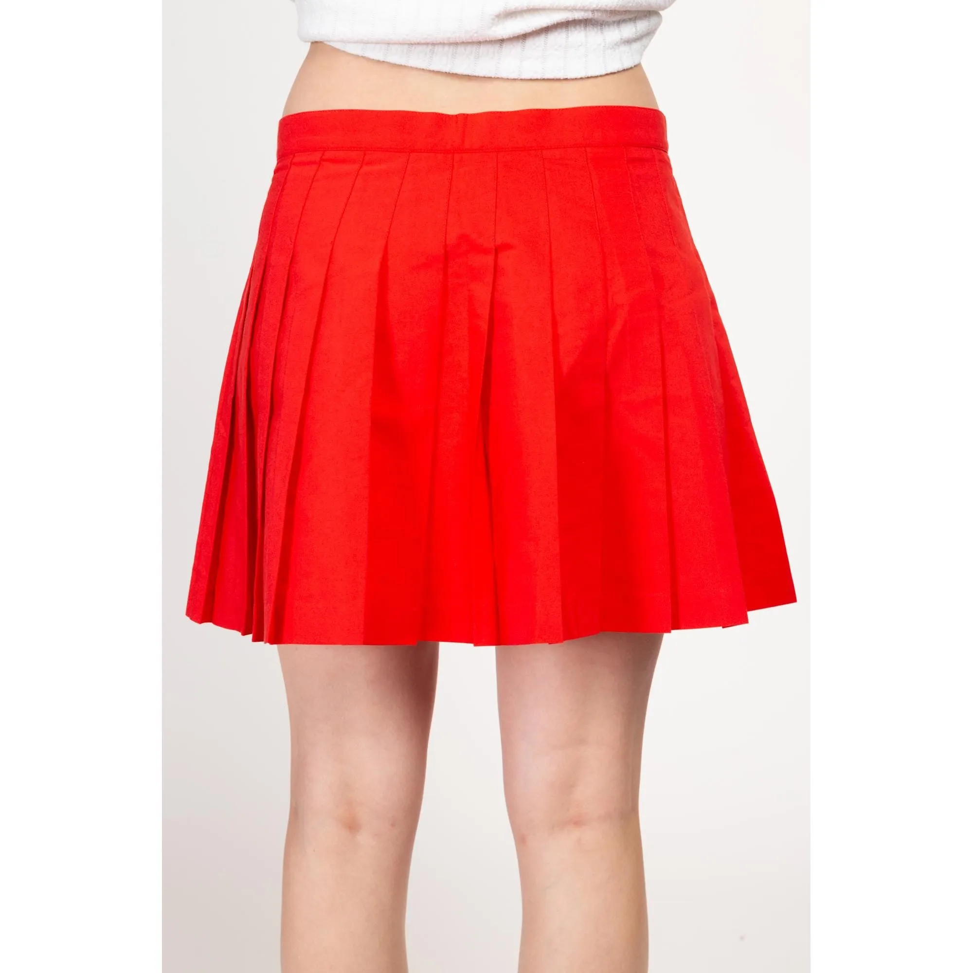 Large 90s Red Mini Tennis Skirt NWT 32"