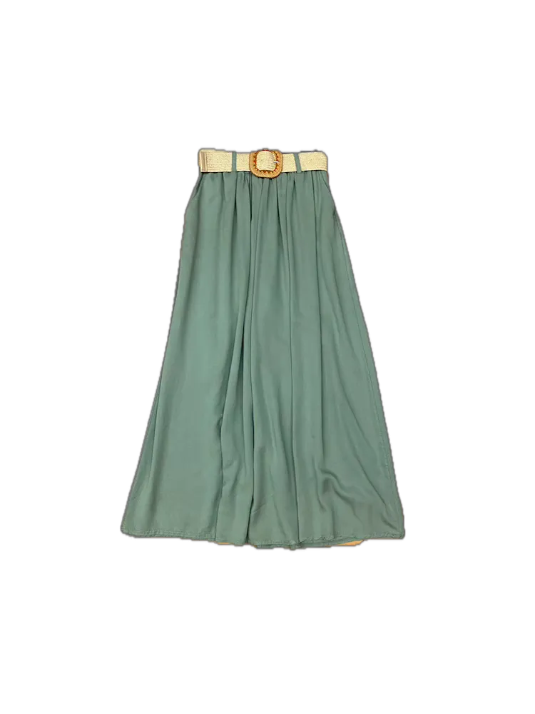 Le îls sage green long skirt