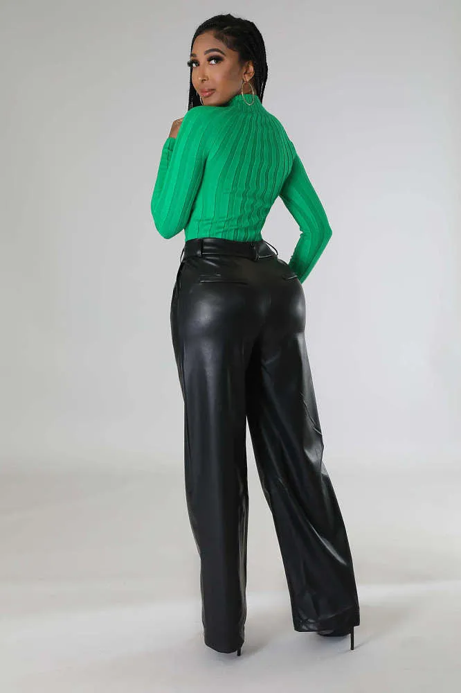 ‘Lenore’ Leather Pants