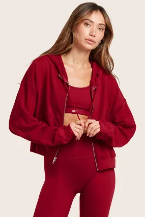 LIGHTWEIGHT SWEATS CLASSIC ZIP HOODIE - LOVE