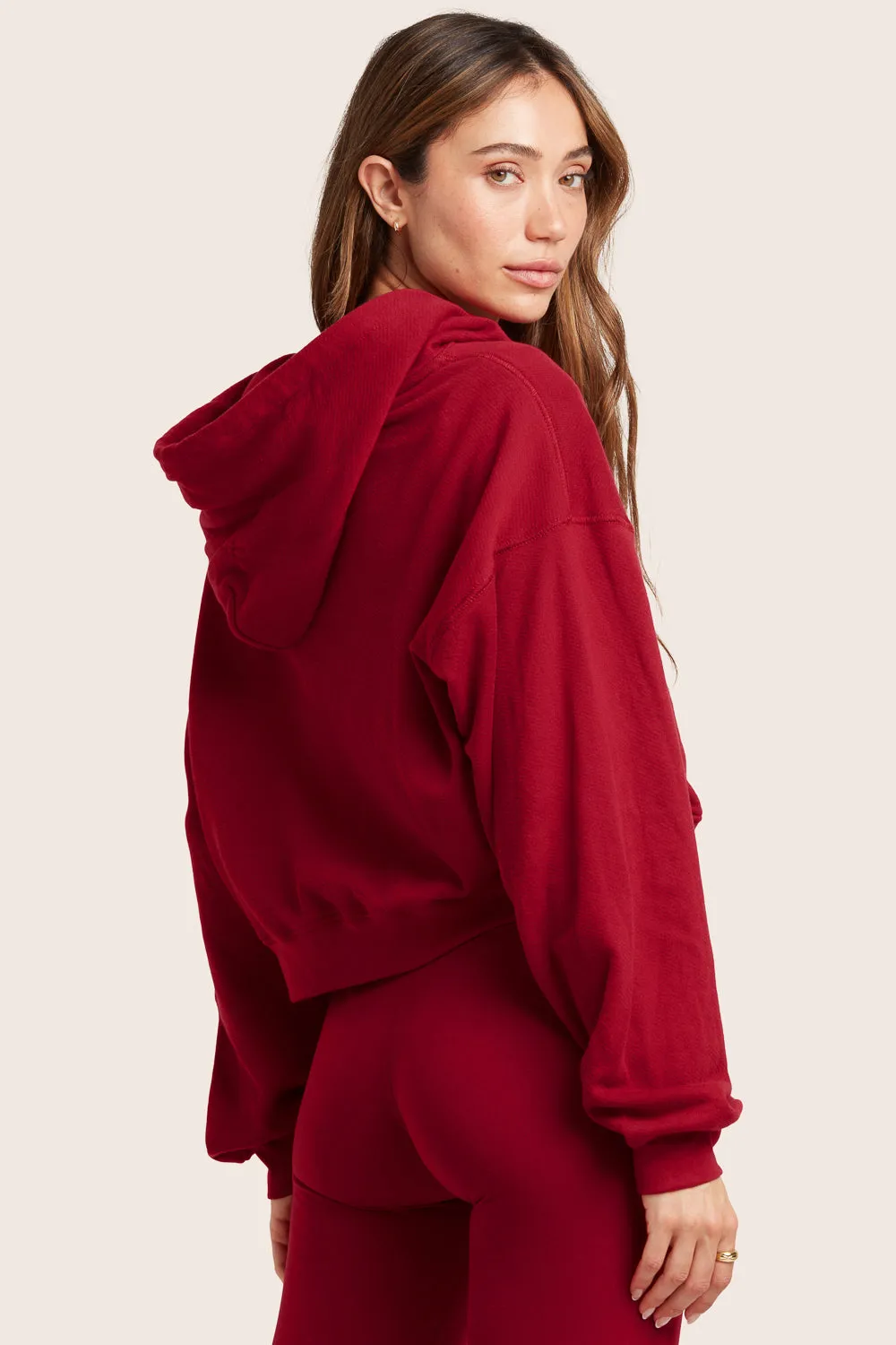 LIGHTWEIGHT SWEATS CLASSIC ZIP HOODIE - LOVE