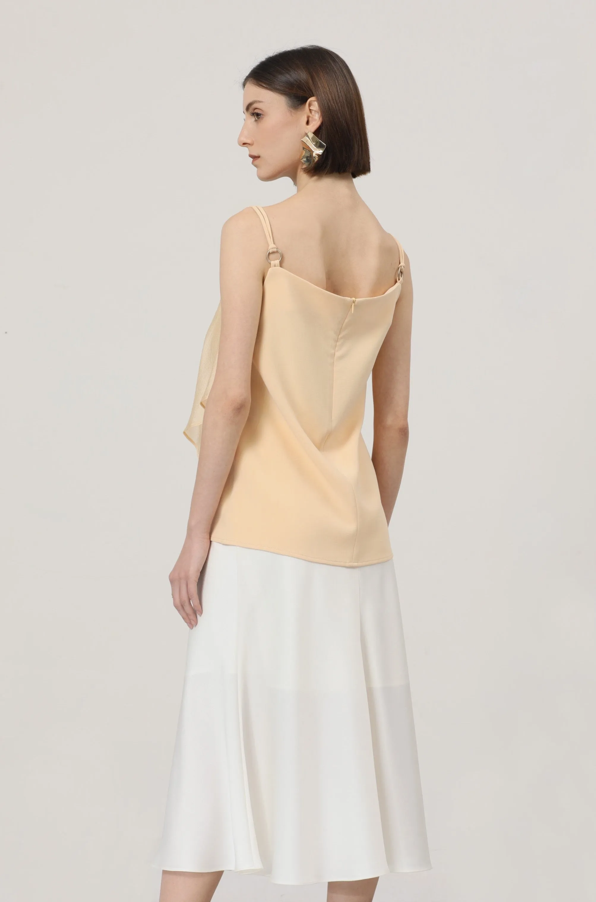 LINDONG | Audette White Fishtail Skirt