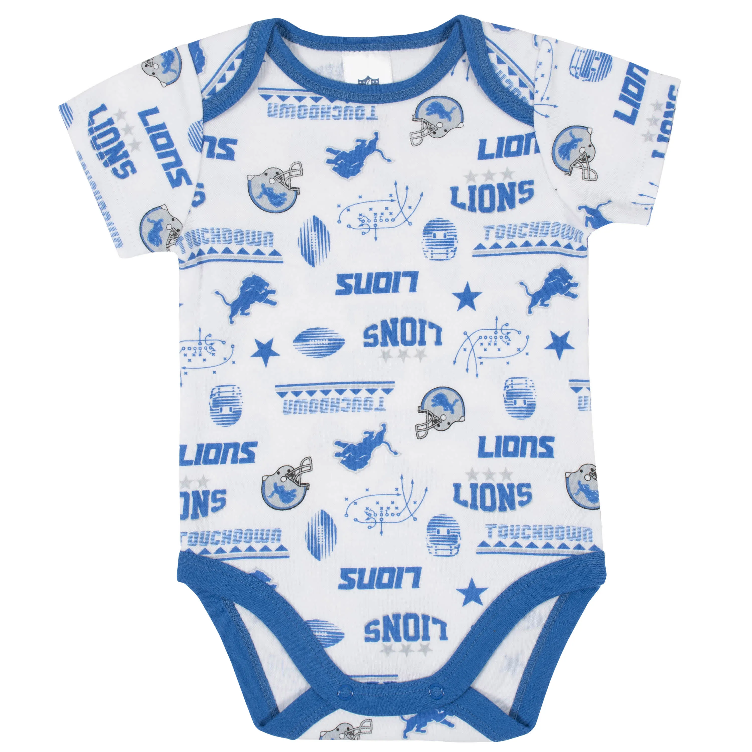Lions Baby Boys 3-Piece Bodysuit, Bib, and Cap Set