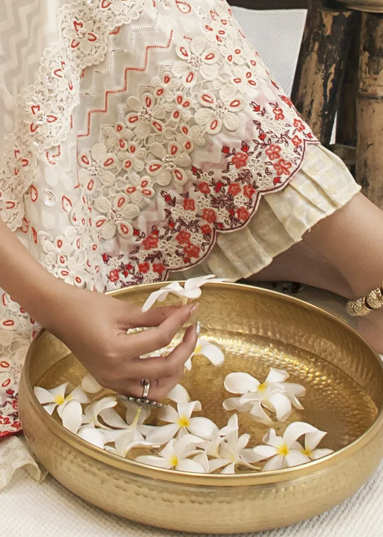 Long embroidered skirt
