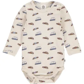 Long sleeve bodysuit- car print