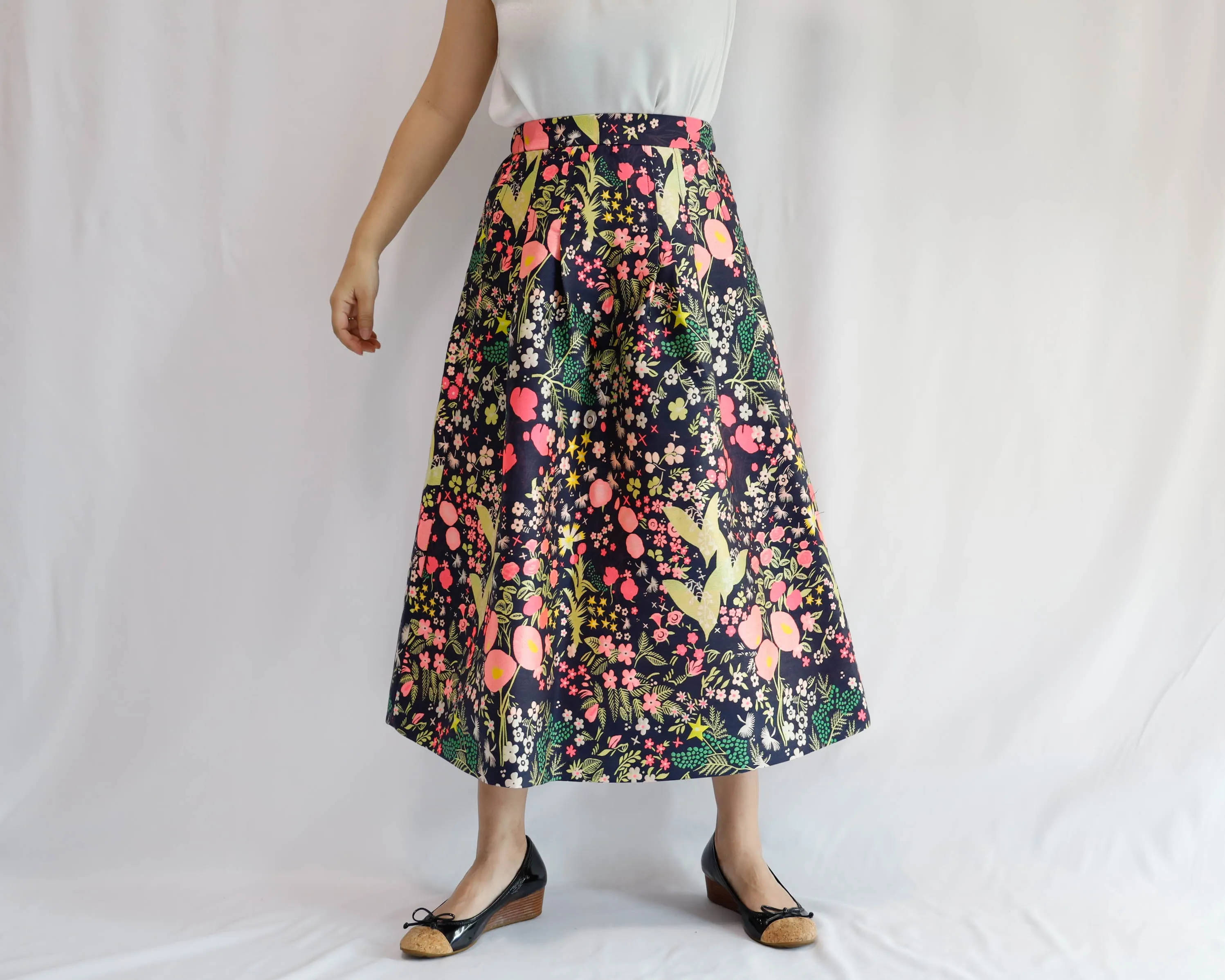 <S17A80> CRAZY WOVEN Skirt  -Length 80cm
