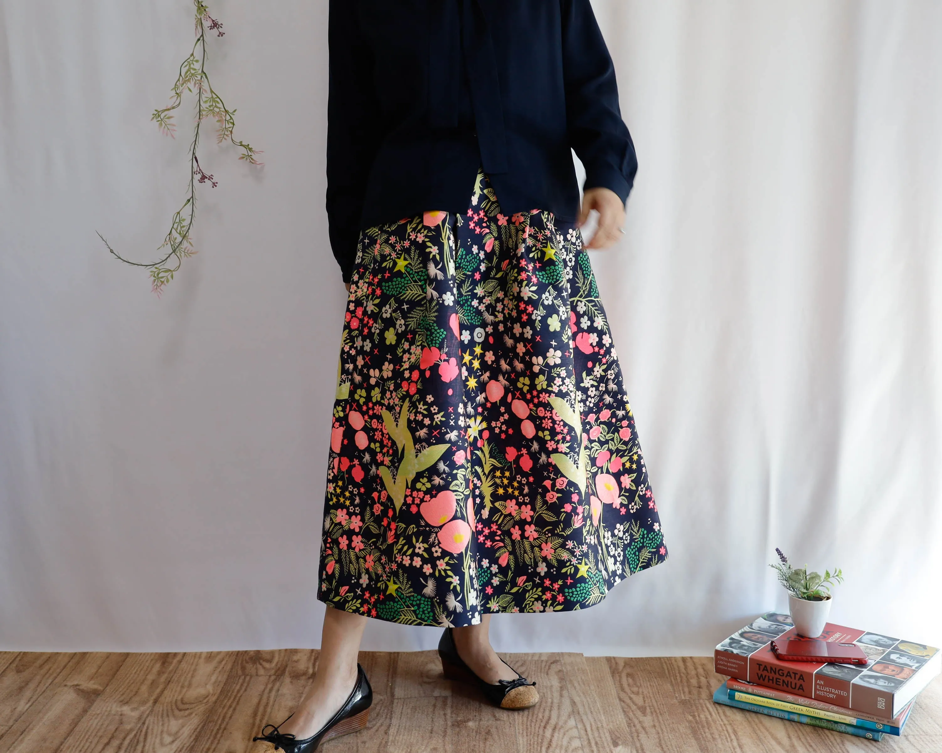 <S17A80> CRAZY WOVEN Skirt  -Length 80cm