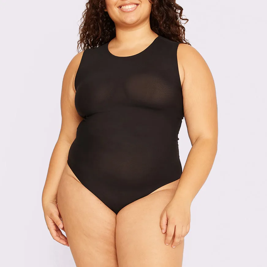 Luxe Sleeveless Bodysuit | Silky Mesh | Archive (Eightball)