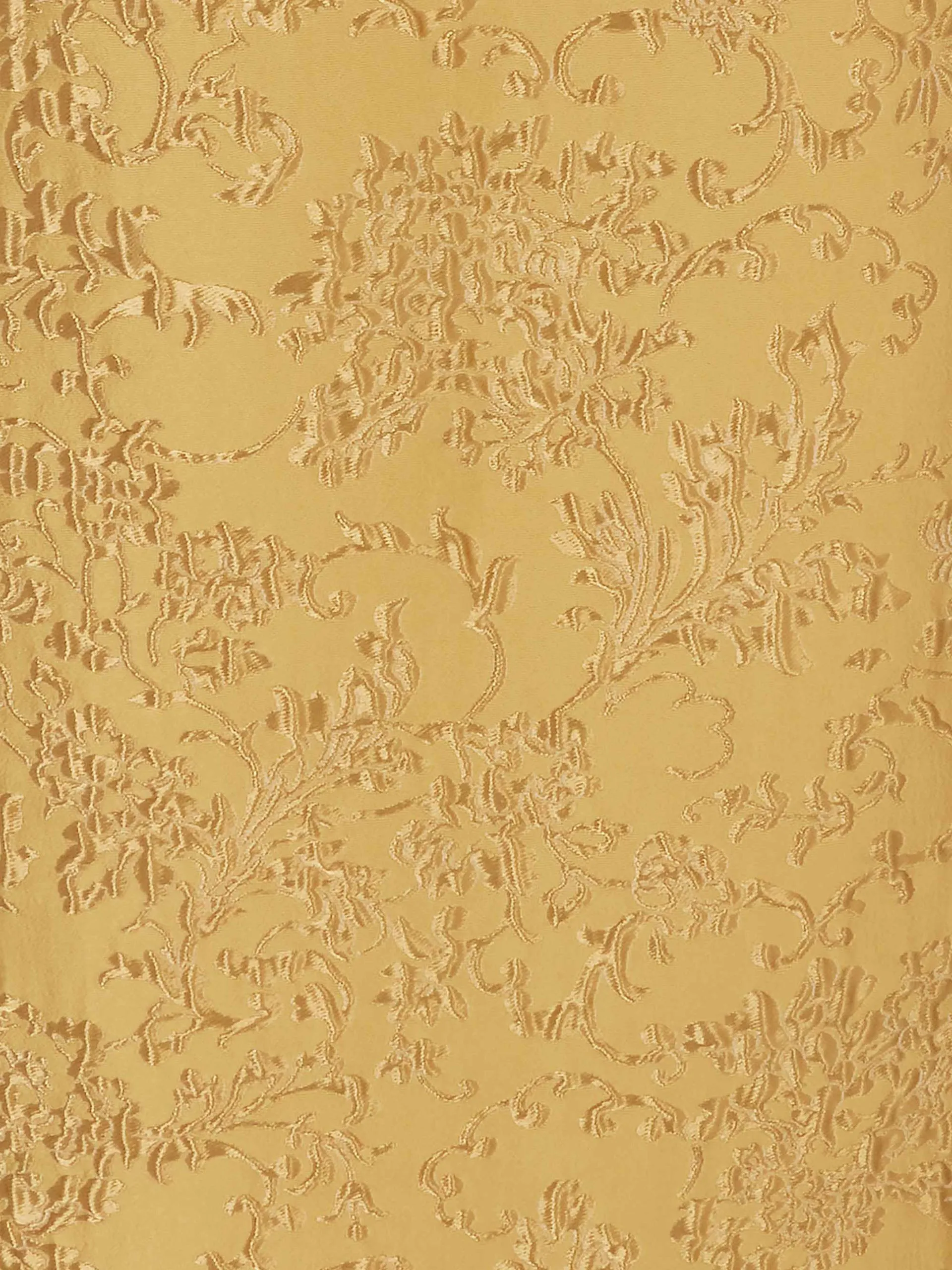 Mara dress in gold wallpaper jacquard