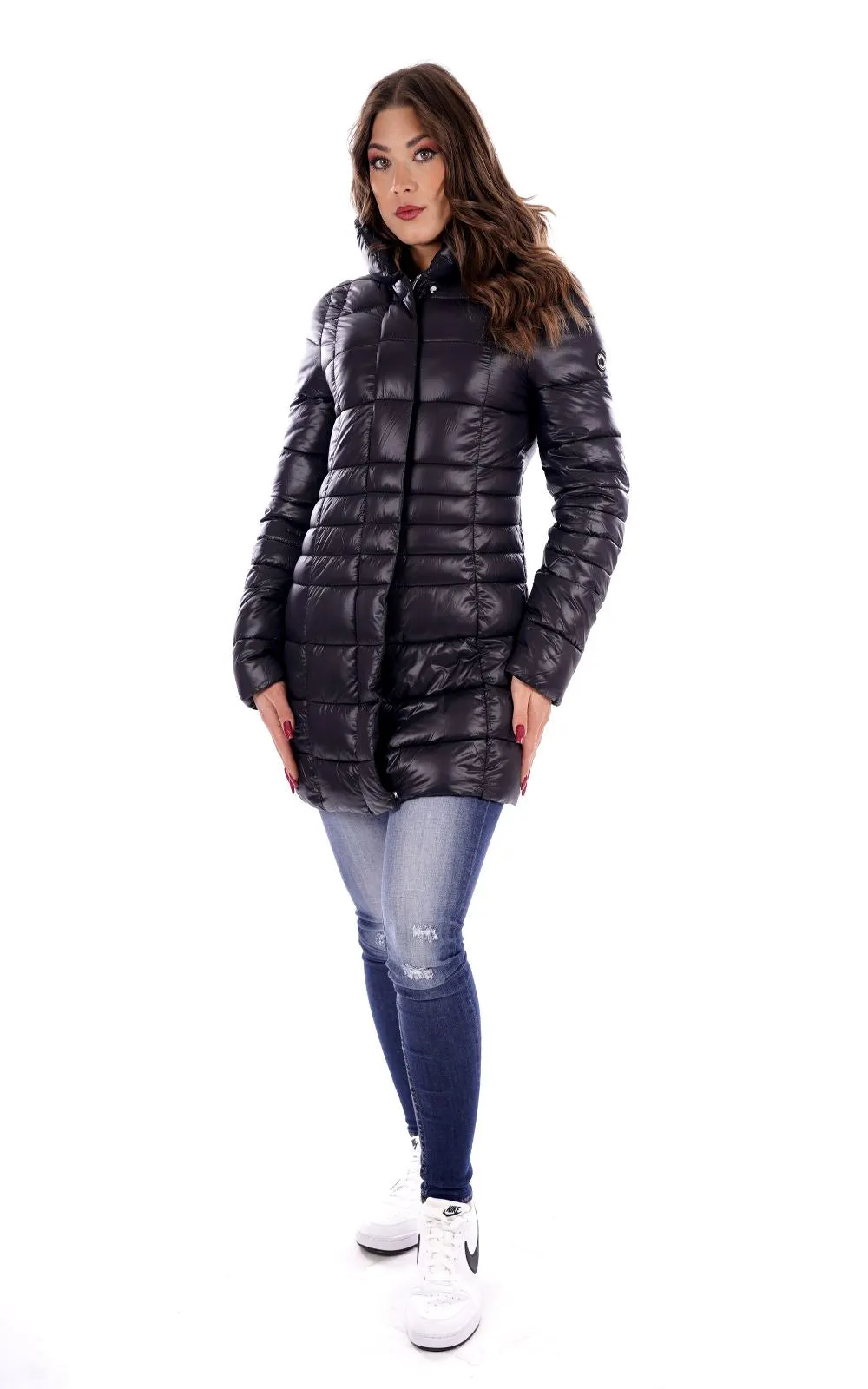 Mark Up Piumino Nero Da Donna