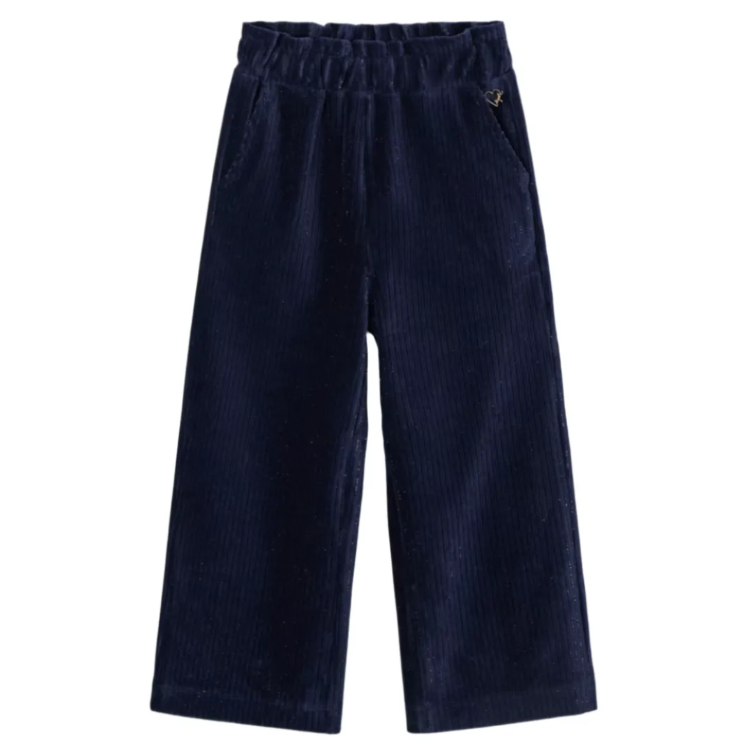 Mayoral Girl's Navy Flared Corduroy Trousers