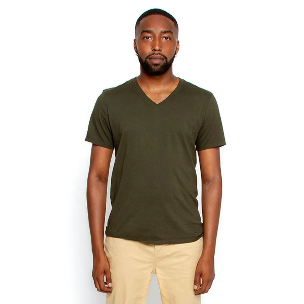 Men's Olive T Shirt Crew Neck | Nimble Basics