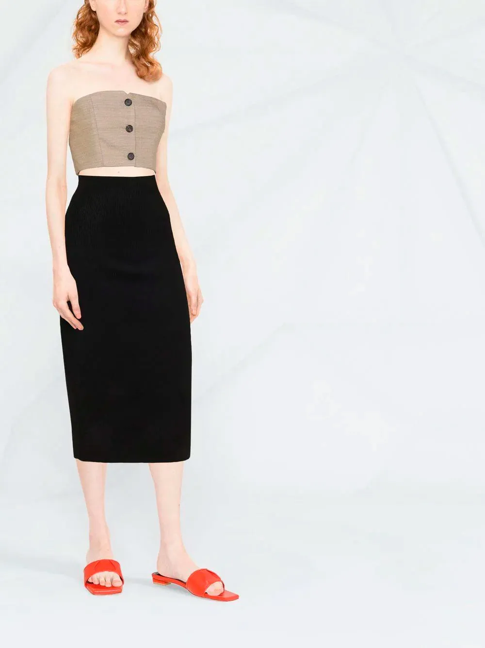 Midi pencil skirt