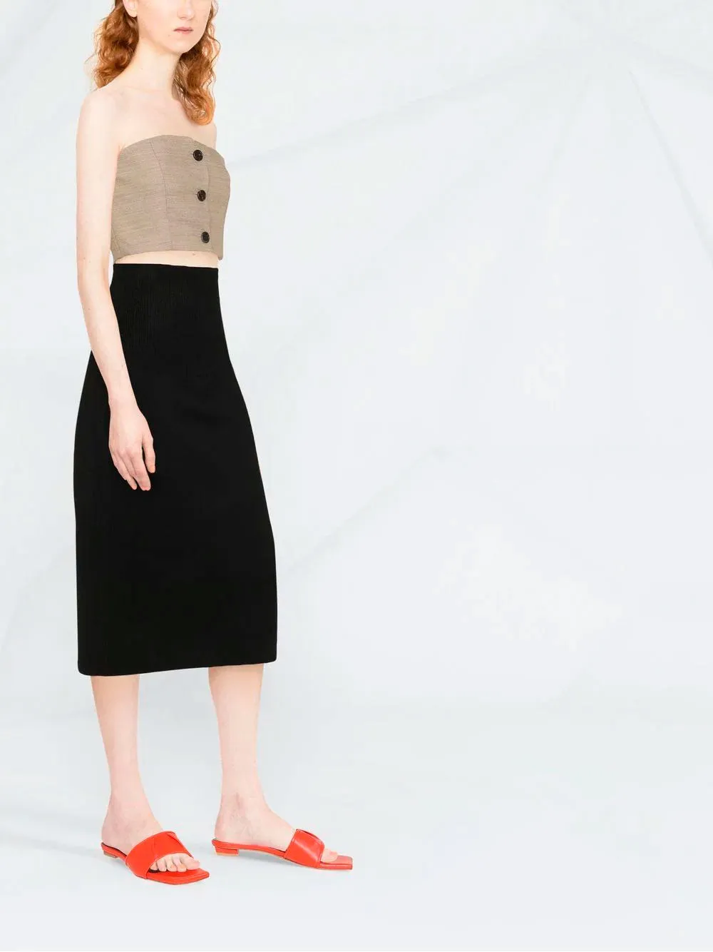 Midi pencil skirt