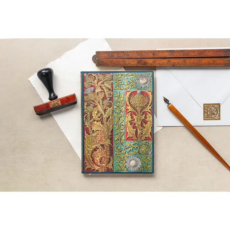 Midi Unlined Journal- Thistle Design