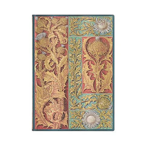 Midi Unlined Journal- Thistle Design
