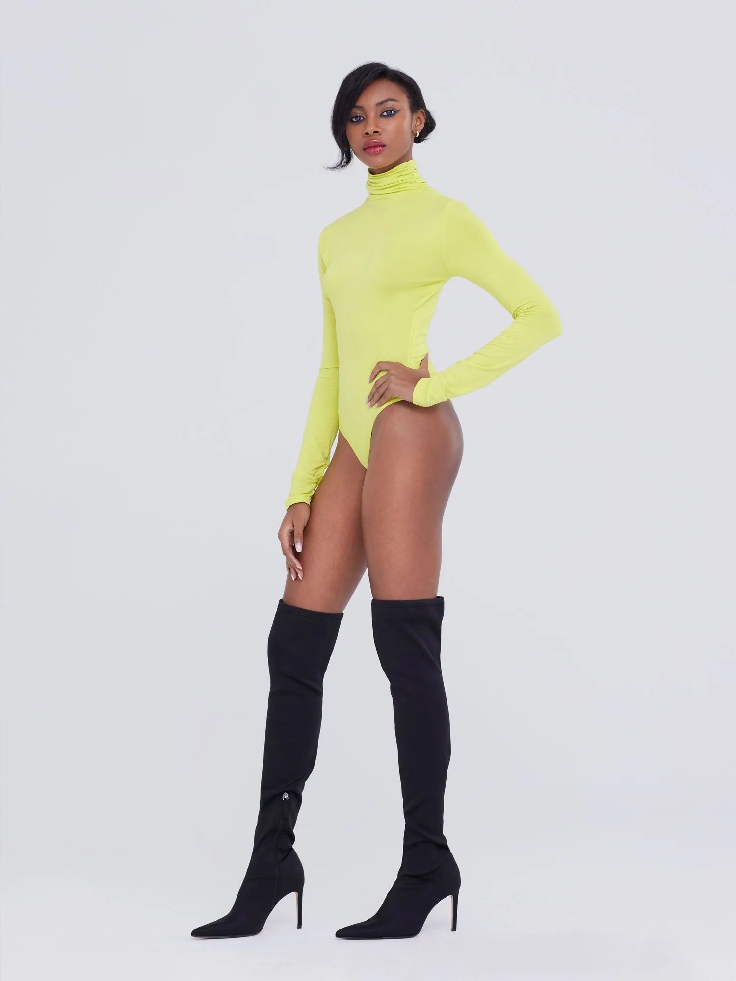 Mock-Neck Bodysuit