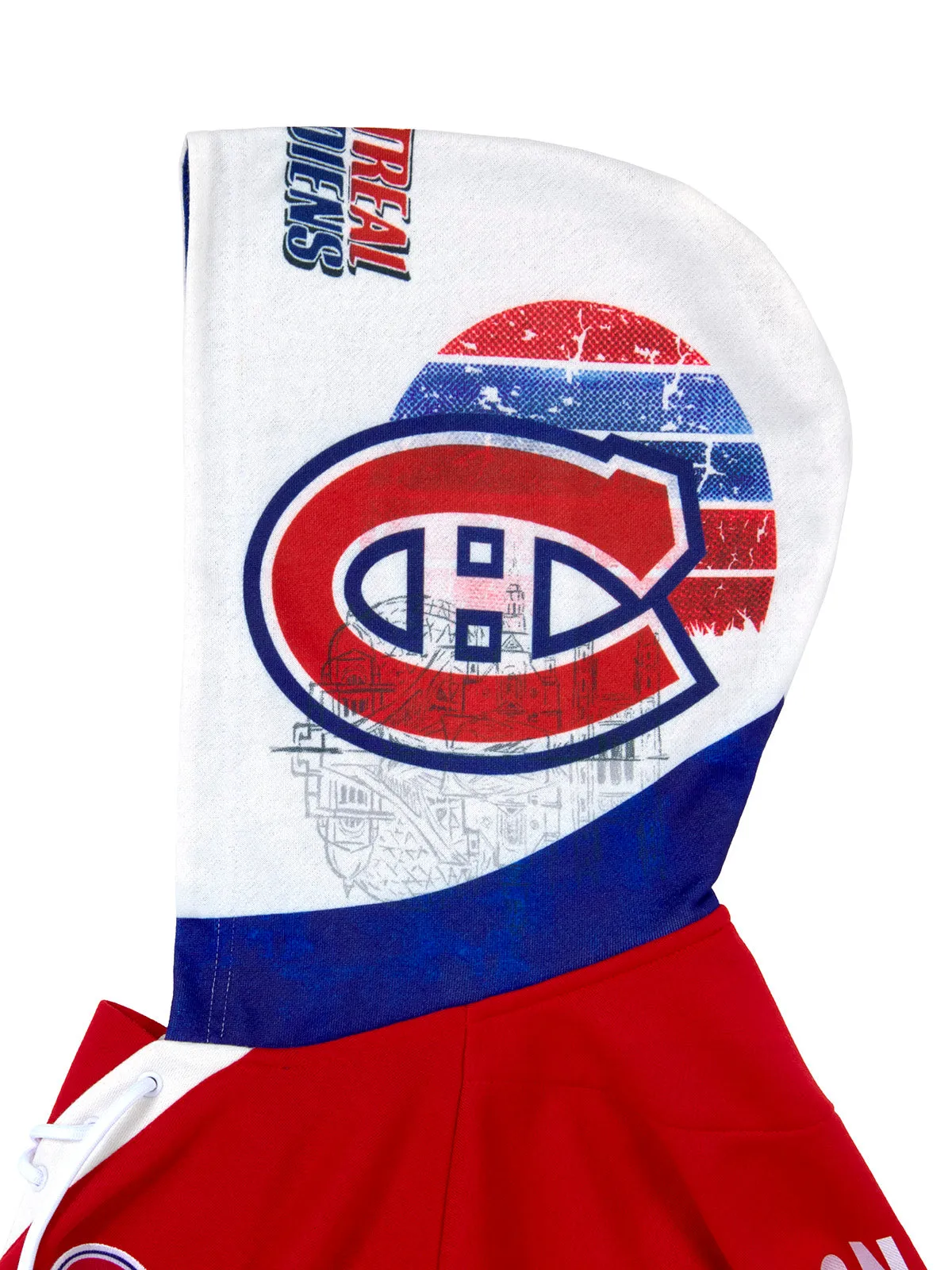 Montreal Canadiens Lace-Up Hoodie