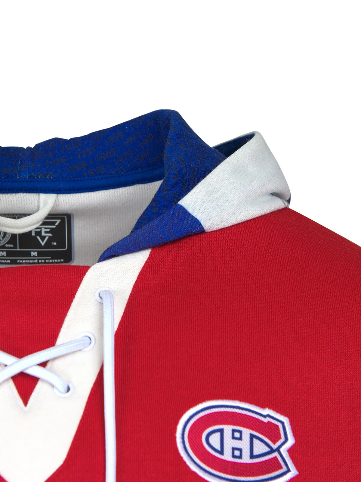 Montreal Canadiens Lace-Up Hoodie