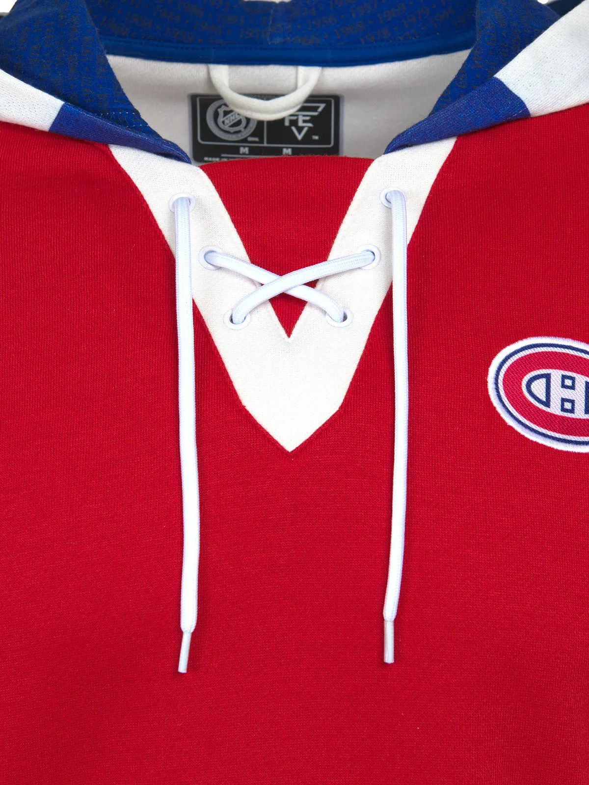 Montreal Canadiens Lace-Up Hoodie