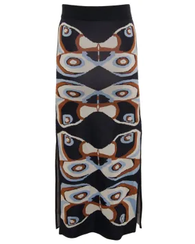 Navy Butterfly Nylah Skirt