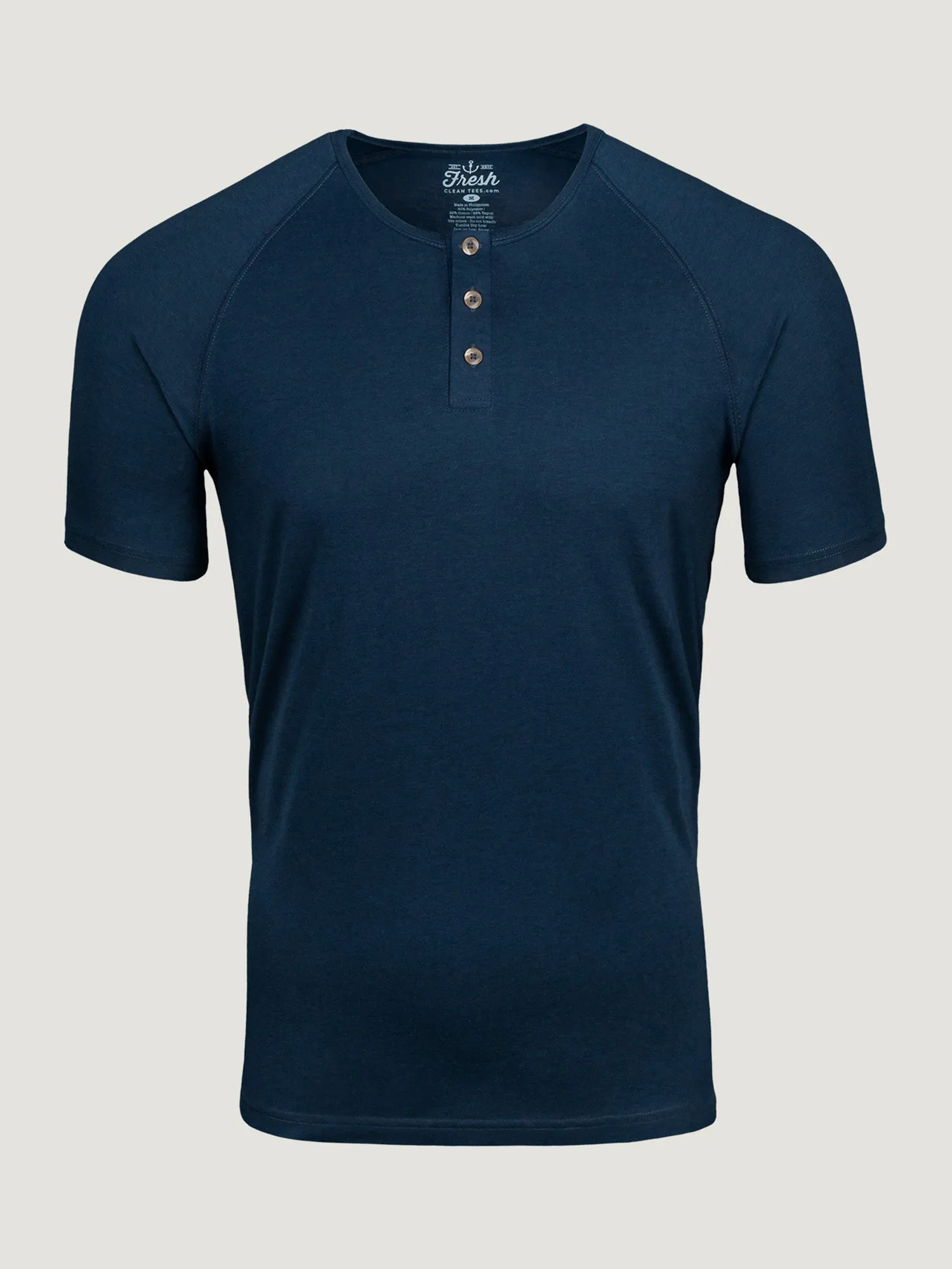 Navy Slim Fit Henley FINAL SALE