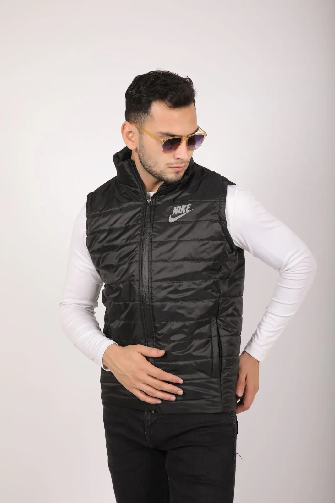 Nik Half Sleeves Jacket - BLACK