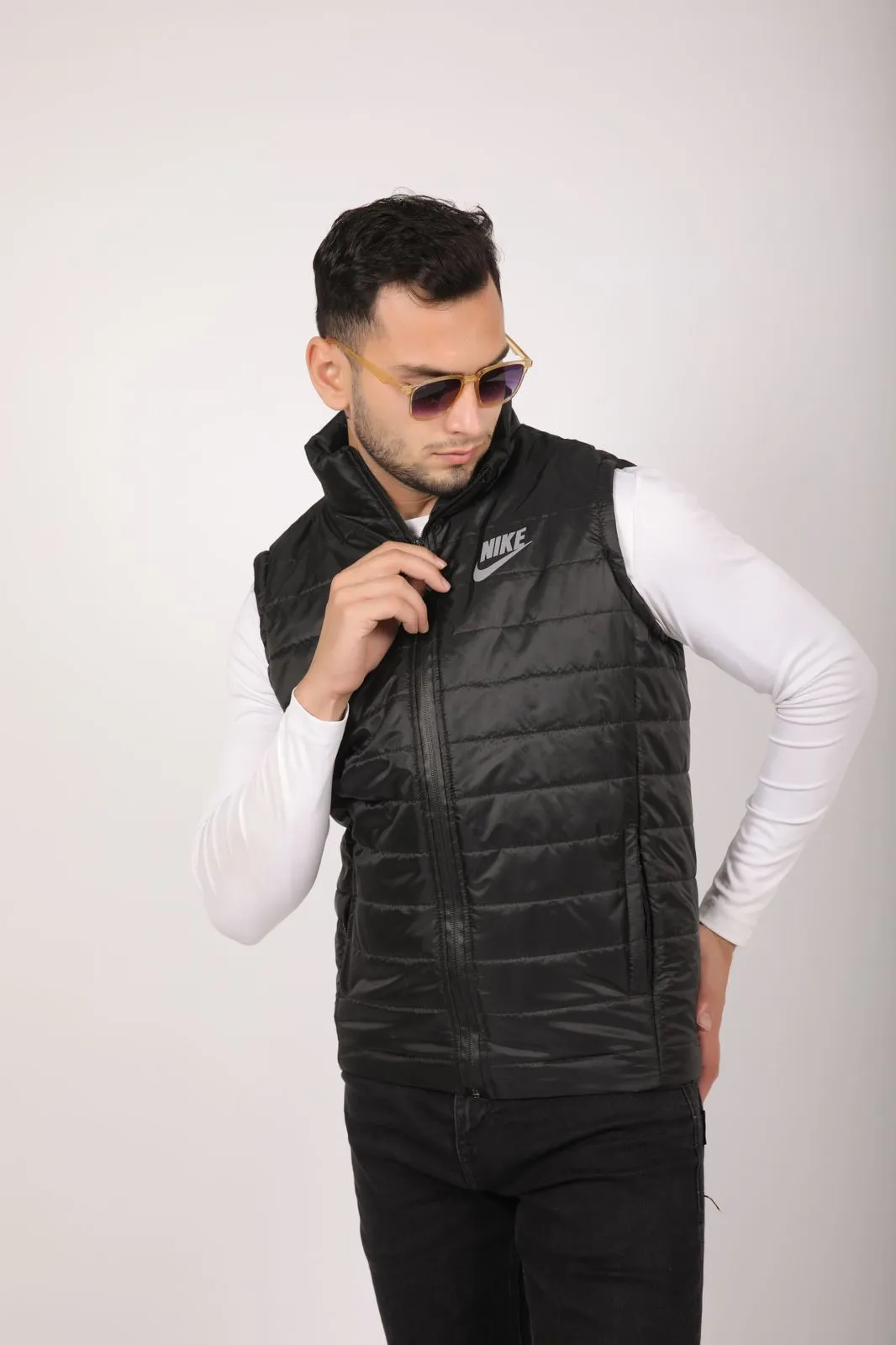 Nik Half Sleeves Jacket - BLACK