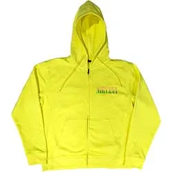 Nirvana Unisex Zipped Hoodie: Sorbet Ray Smiley (Back Print)