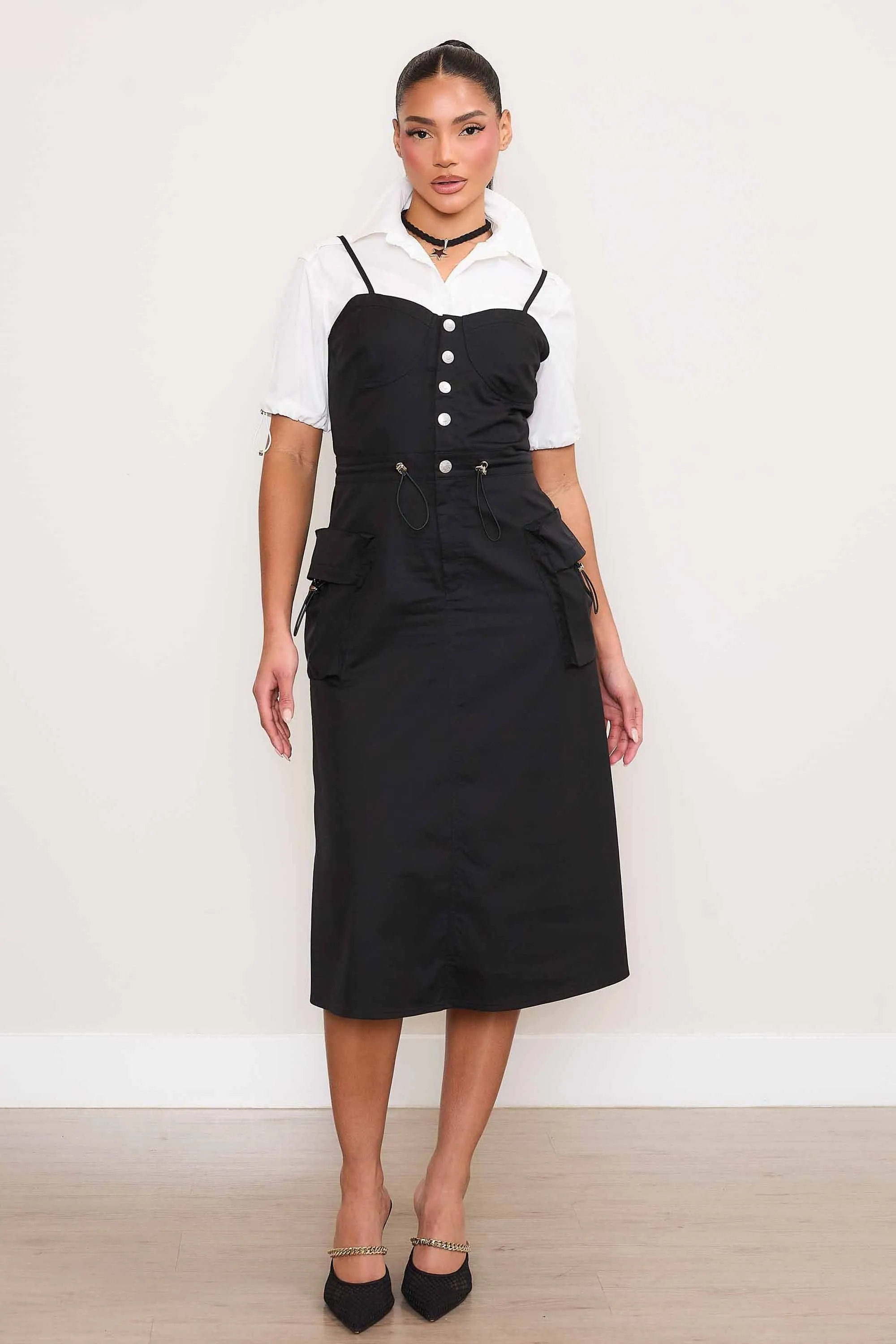 Nylon Cargo Dress