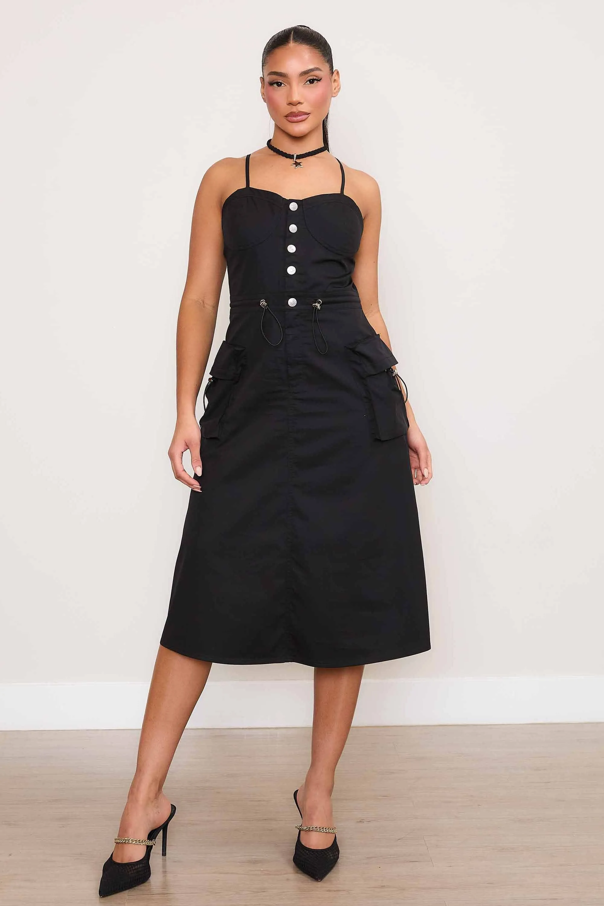 Nylon Cargo Dress