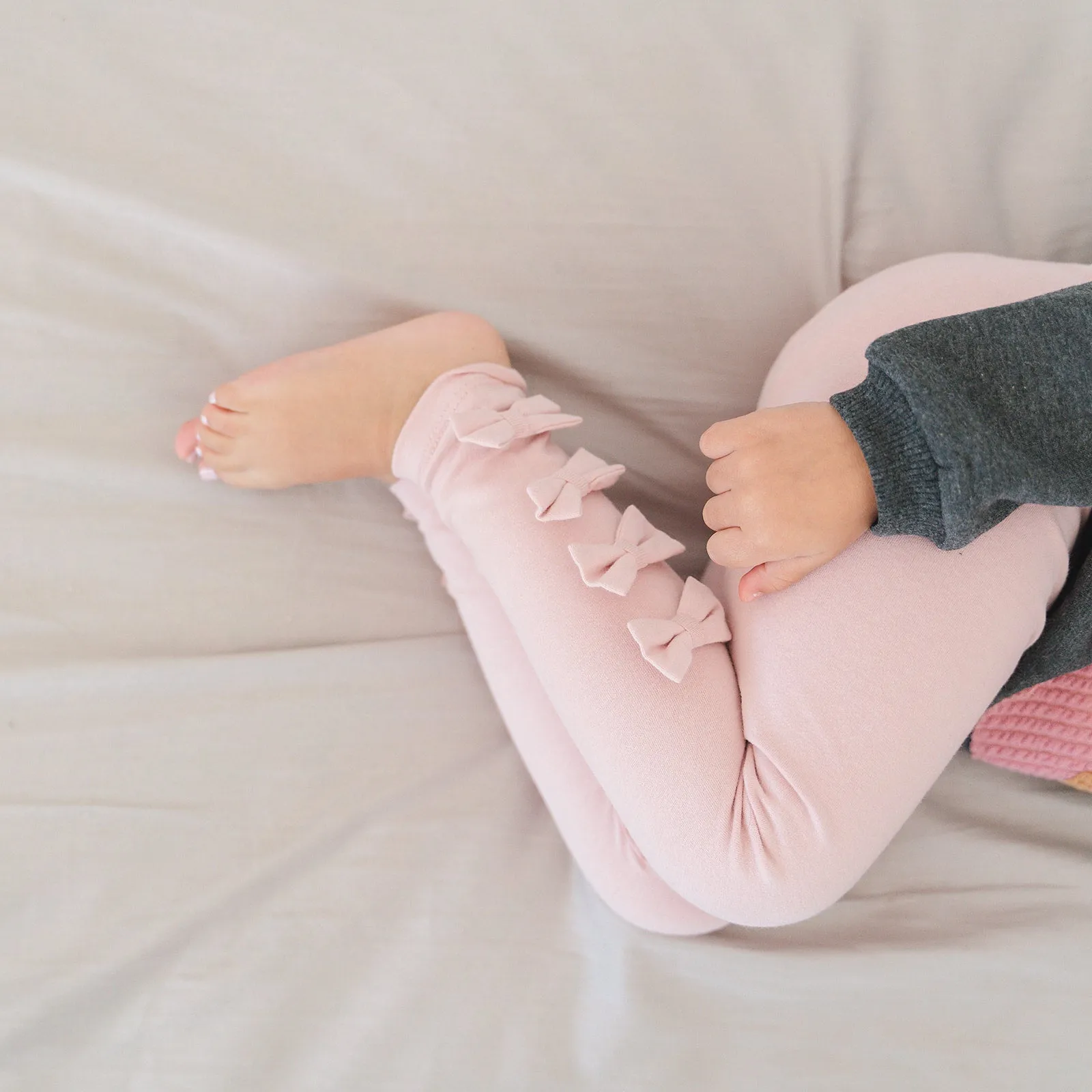 oh baby! Bow Leggings - Blush