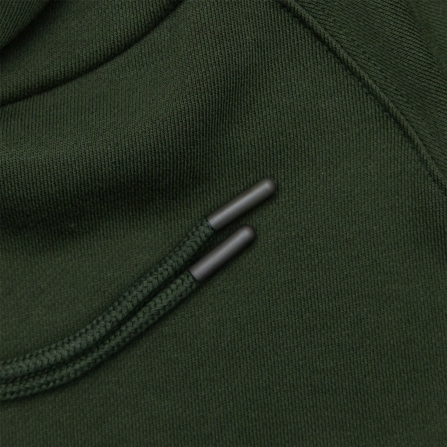 Organic Knitted Cotton Eighteenth Hoodie Green - AW24