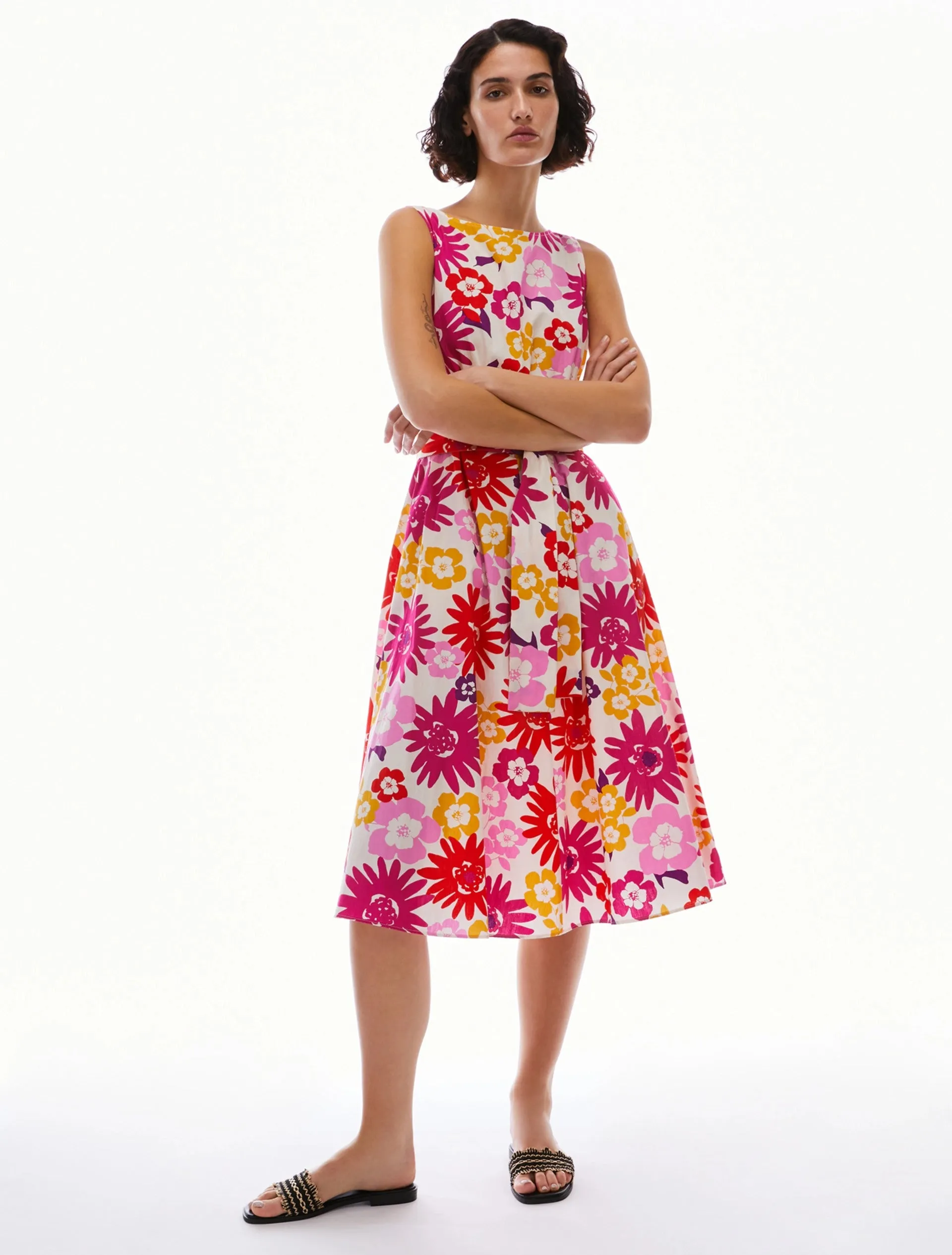 Penny Black Poplin Midi Dress | Off White