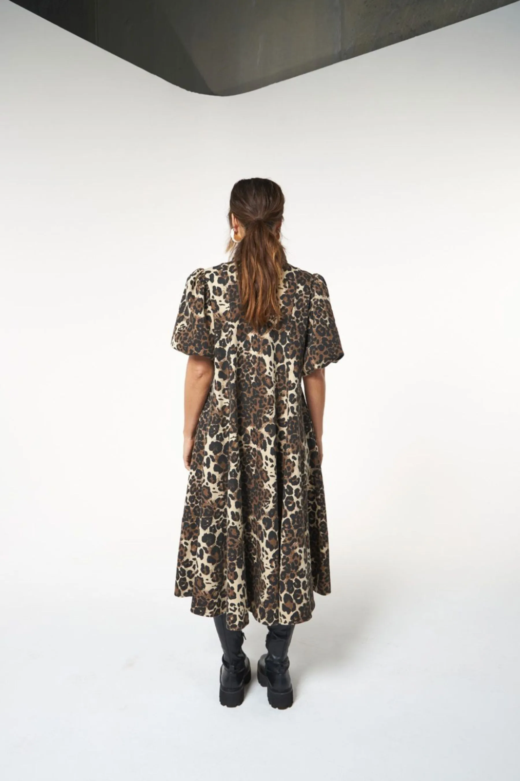Peyton Midi Dress | Leopard Denim
