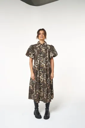 Peyton Midi Dress | Leopard Denim