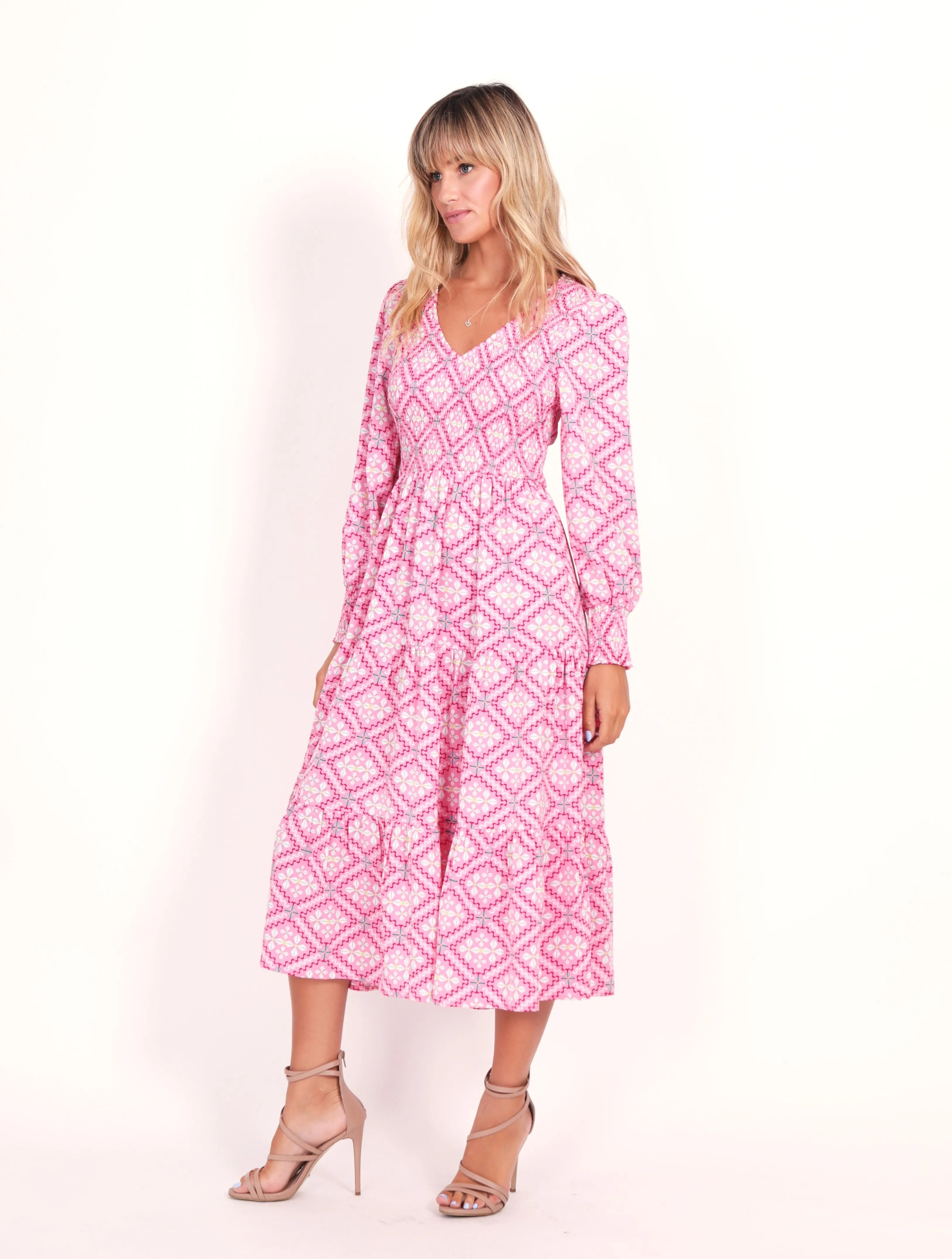 Phoenix Dress - Retro Pink