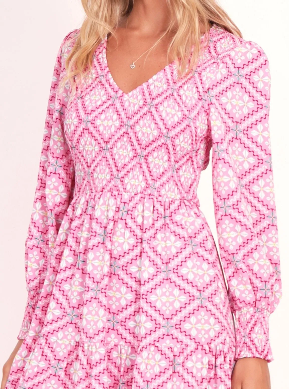 Phoenix Dress - Retro Pink