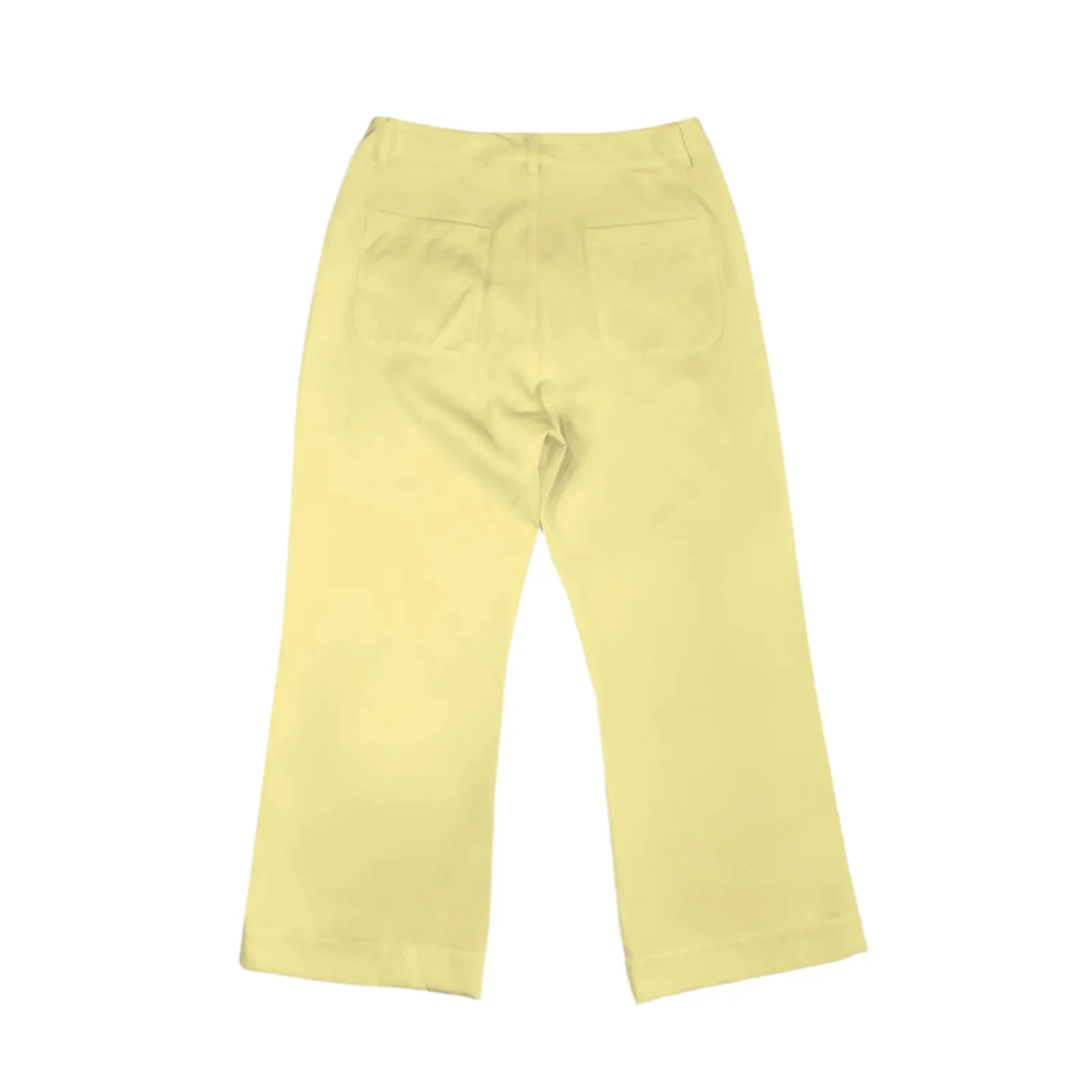 Piki Yellow Cropped Flared Pants