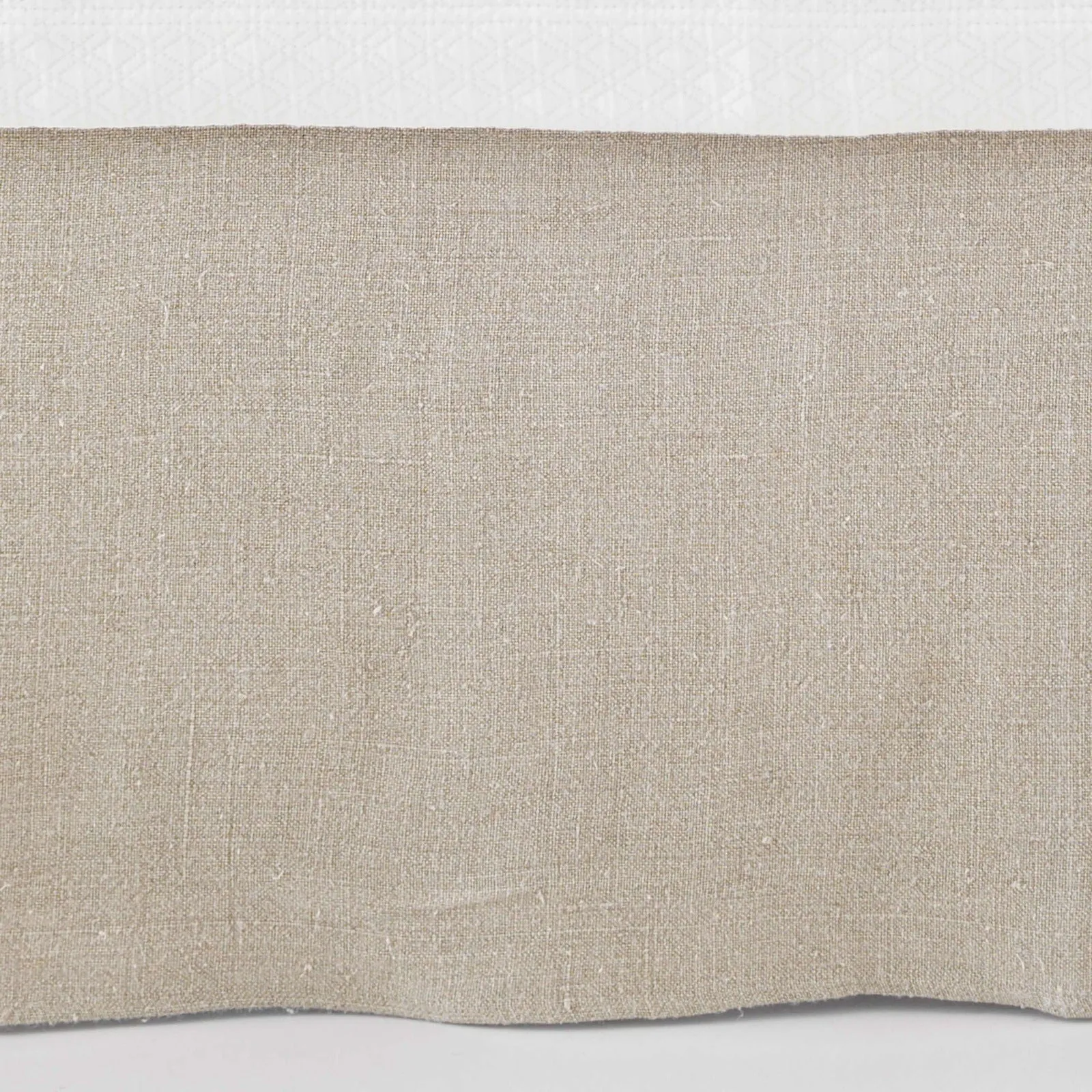 Pine Cone Hill Stone Washed Linen Natural Tailored Paneled Bed Skirt