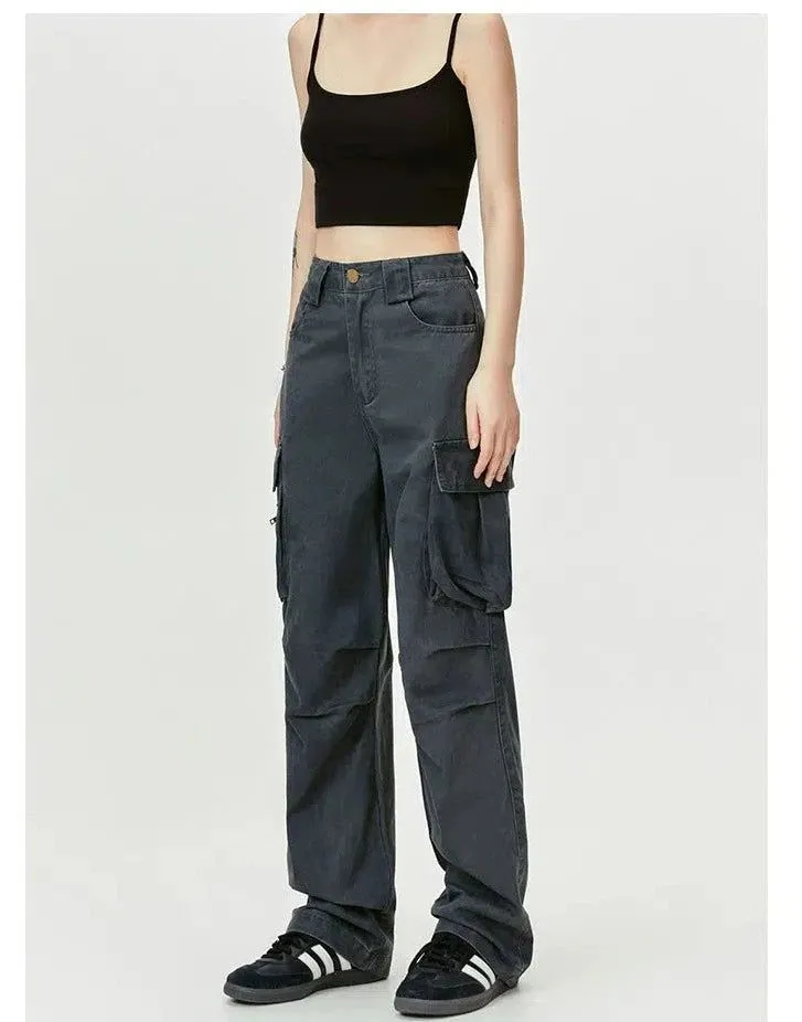 Pleated Fade Cargo Pants